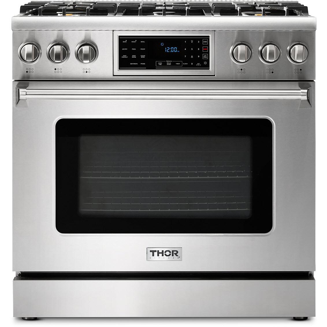 Thor Kitchen 36-inch Freestanding Gas Range with Convection Technology TRG3601LP