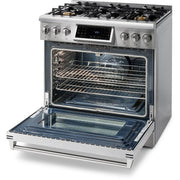 Thor Kitchen 36-inch Freestanding Gas Range with Convection Technology TRG3601LP