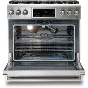 Thor Kitchen 36-inch Freestanding Gas Range with Convection Technology TRG3601LP
