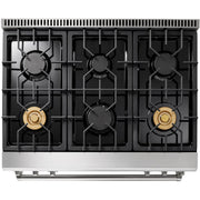 Thor Kitchen 36-inch Freestanding Gas Range with Convection Technology TRG3601LP