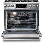 Thor Kitchen 36-inch Freestanding Gas Range with Convection Technology TRG3601LP