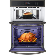 LG 30-inch, 6.4 cu. ft. Built-in Combination Wall Oven with ThinQ® Technology WCEP6423D