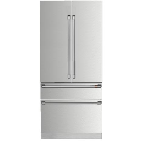 Café 36-inch, 20.2 cu. ft. Fully-Integrated French 3-Door Refrigerator with Wi-Fi Connect CIP36NP2VS1
