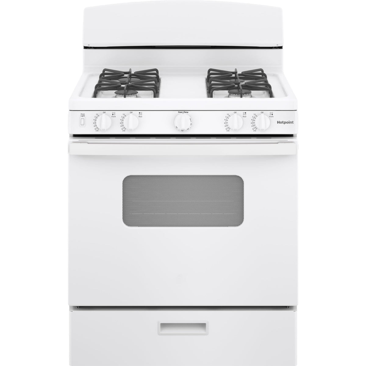 Hotpoint 30-inch Freestanding Gas Range RGBS330DRWW