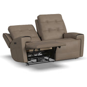 Flexsteel Iris 1781-60PH Power Reclining Loveseat with Power Headrests