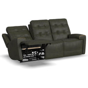 Flexsteel Iris 1781-62PH Power Reclining Sofa with Power Headrests