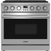Thor Kitchen 36-inch Freestanding Gas Range with Convection Technology ARG36