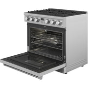 Thor Kitchen 36-inch Freestanding Gas Range with Convection Technology ARG36