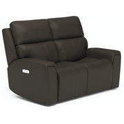 Flexsteel Jarvis 1828-60PH Power Reclining Loveseat with Power Headrests