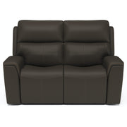Flexsteel Jarvis 1828-60PH Power Reclining Loveseat with Power Headrests