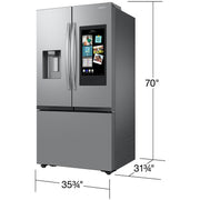 Samsung 36-inch, 25 cu. ft. Counter-Depth French 3-Door Refrigerator with Family Hub™ RF27CG5900SRAA