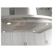 GE 36-inch Island Mount Hood UVI7361SWSS