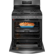 Frigidaire Gallery 30-inch Freestanding Gas Range with Air Fry Technology GCRG3060BD