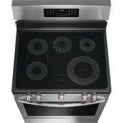 Frigidaire Gallery 30-inch Freestanding Electric Range with EvenTemp™ Technology GCRE3060BF