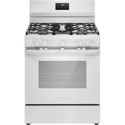 Frigidaire 30-inch Freestanding Gas Range with 5 Burners FCRG3052BW