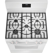 Frigidaire 30-inch Freestanding Gas Range with 5 Burners FCRG3052BW