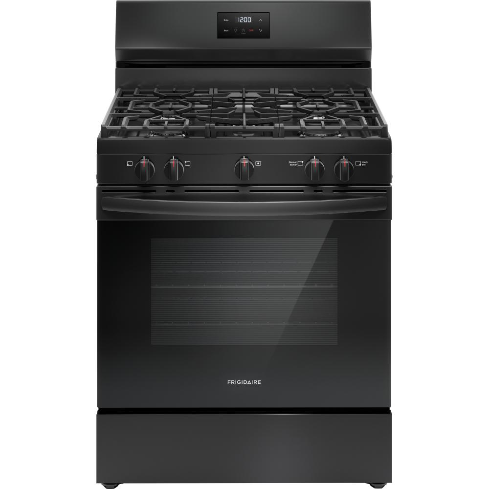 Frigidaire 30-inch Freestanding Gas Range with 5 Burners FCRG3052BB