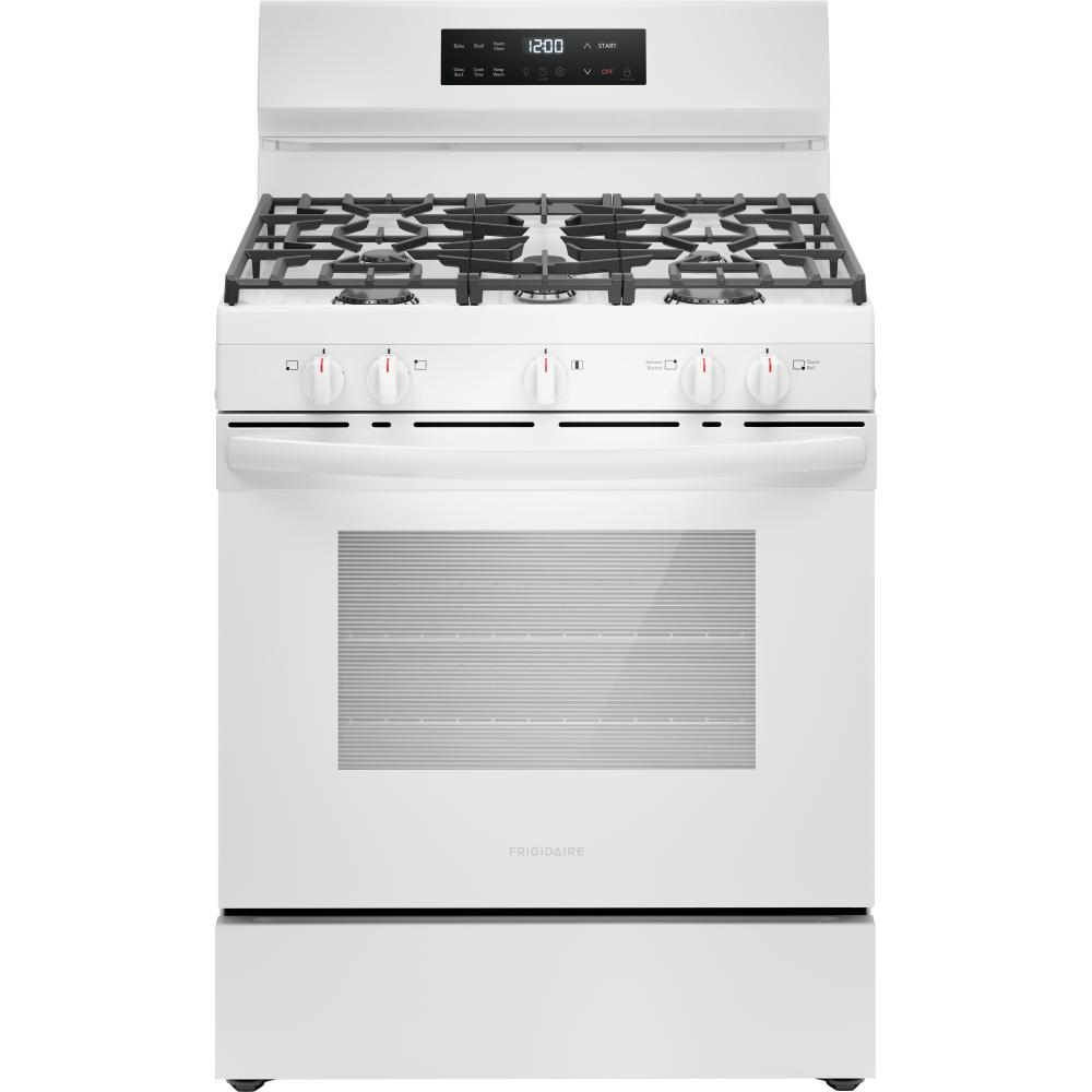 Frigidaire 30-inch Freestanding Gas Range with Even Baking Technology FCRG3062AW