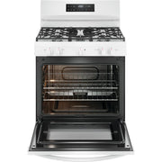 Frigidaire 30-inch Freestanding Gas Range with Even Baking Technology FCRG3062AW