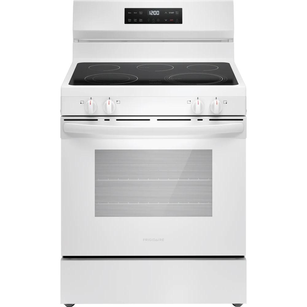 Frigidaire 30-inch Freestanding Electric Range with EvenTemp™ FCRE3062AW