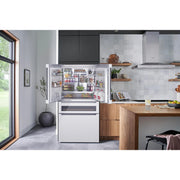 Bosch 36-inch, 20.5 cu.ft. Counter Depth French 4-Door Refrigerator with FlexBar™ B36CL81ENW