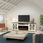Legends Home Hampton HT5410.BJW 97" Fireplace TV Stand
