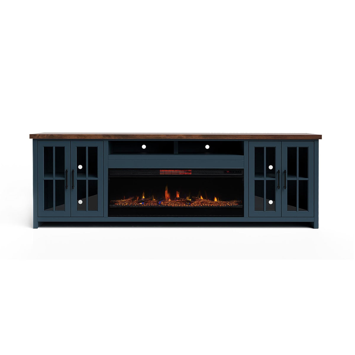 Legends Home Nantucket NT5410.BWK 97" Fireplace TV Stand