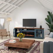 Legends Home Nantucket NT5410.BWK 97" Fireplace TV Stand