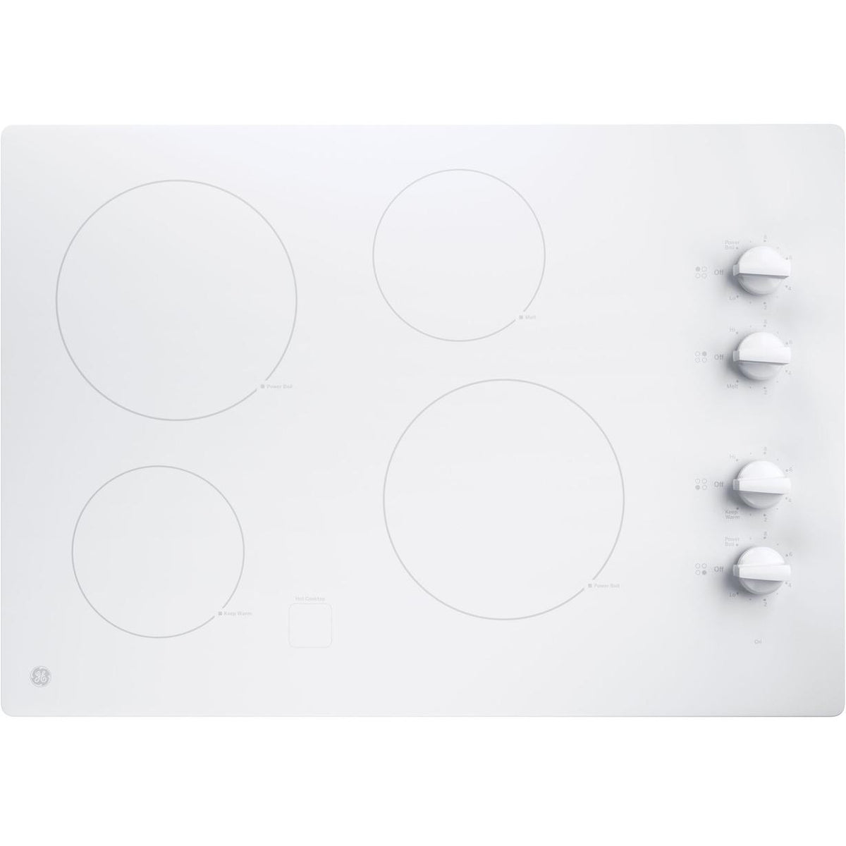 GE 30-inch Built-in Electric Cooktop JP3030TWWW