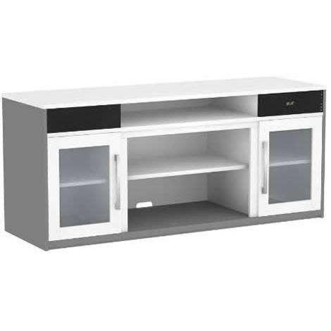 Twin-Star International Ashford TV Stand with ClassicFlame® Electric Fireplace