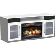 Twin-Star International Ashford TV Stand with ClassicFlame® Electric Fireplace