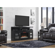 Twin-Star International Cantilever Media Mantel with ClassicFlame® Electric Fireplace