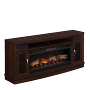 Twin-Star International Deerfield TV Stand with ClassicFlame® Electric Fireplace