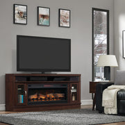 Twin-Star International Deerfield TV Stand with ClassicFlame® Electric Fireplace