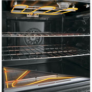 GE Profile 30-inch Freestanding Electric Range with Convection Technology PB900YVFS