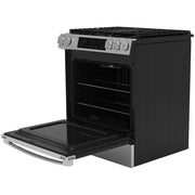 GE 30-inch Slide-in Gas Range with Convection Technology GGS60LAVFS