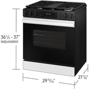 Samsung 6.0 cu. ft. Bespoke Smart Slide-In Gas Range NSG6DB830012/AA