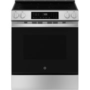 GE 30-inch Slide-in Electric Range with Crisp Mode GRS500PVSS
