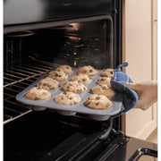 GE 30-inch Slide-in Electric Range with Crisp Mode GRS500PVSS