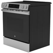 GE 30-inch Slide-in Electric Range with Crisp Mode GRS500PVSS