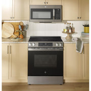 GE 30-inch Slide-in Electric Range with Crisp Mode GRS500PVSS