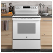 GE 30-inch Freestanding Electric Range GRF500PVWW
