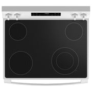 GE 30-inch Freestanding Electric Range with Steam Clean GRF400SVWW