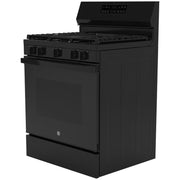 GE 30-inch Freestanding Gas Range with Center Oval Burner GGF500PVBB