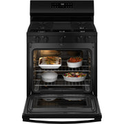 GE 30-inch Freestanding Gas Range with Center Oval Burner GGF500PVBB