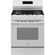 GE 30-inch Freestanding Gas Range with Center Oval Burner GGF500PVWW