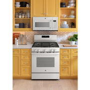 GE 30-inch Freestanding Gas Range with Center Oval Burner GGF500PVWW