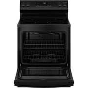 GE 30-inch Freestanding Electric Range with Steam Clean GRF400SVBB