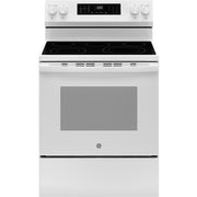 GE 30-inch Freestanding Electric Range with Convection Technology GRF600AVWW