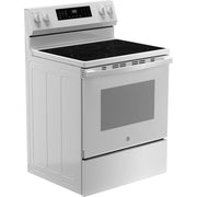 GE 30-inch Freestanding Electric Range with Convection Technology GRF600AVWW